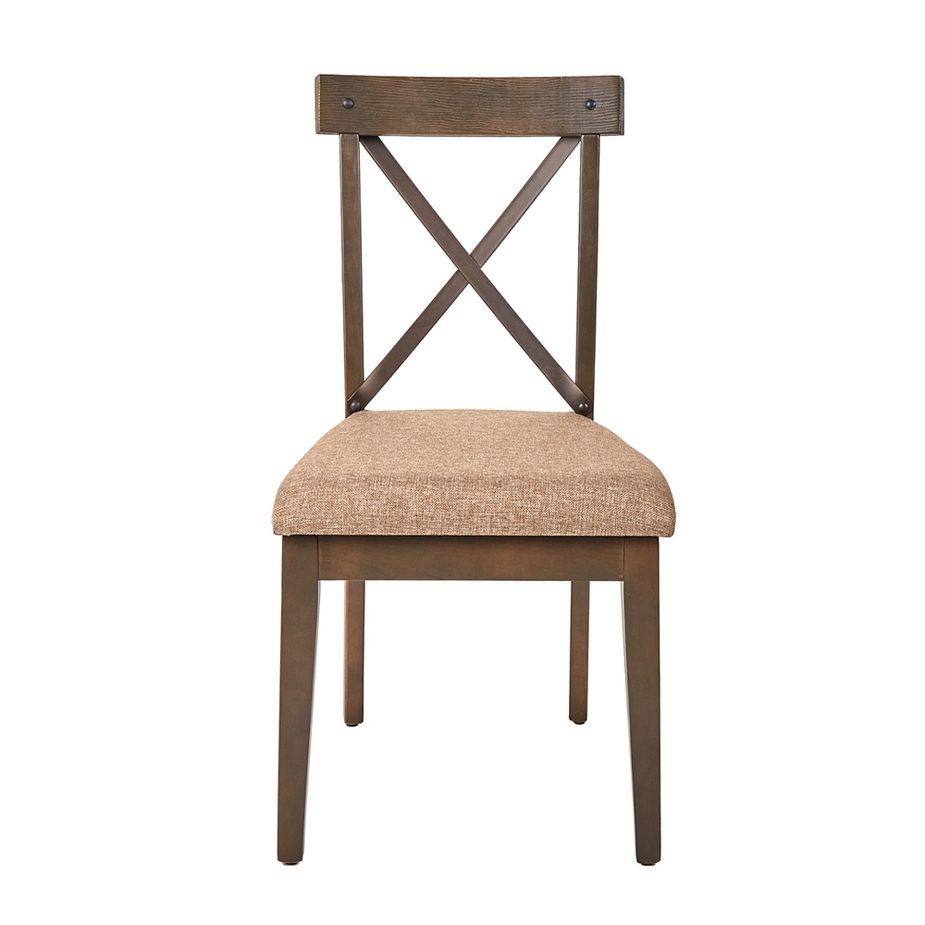 Silla Irina Nogal Rustico y Beige - Kessa