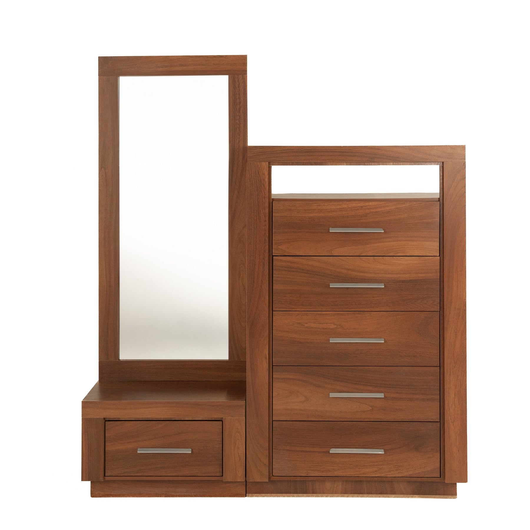 Tocador con espejo sonoma gris 73x46,5x120 cm | Leroy Merlin