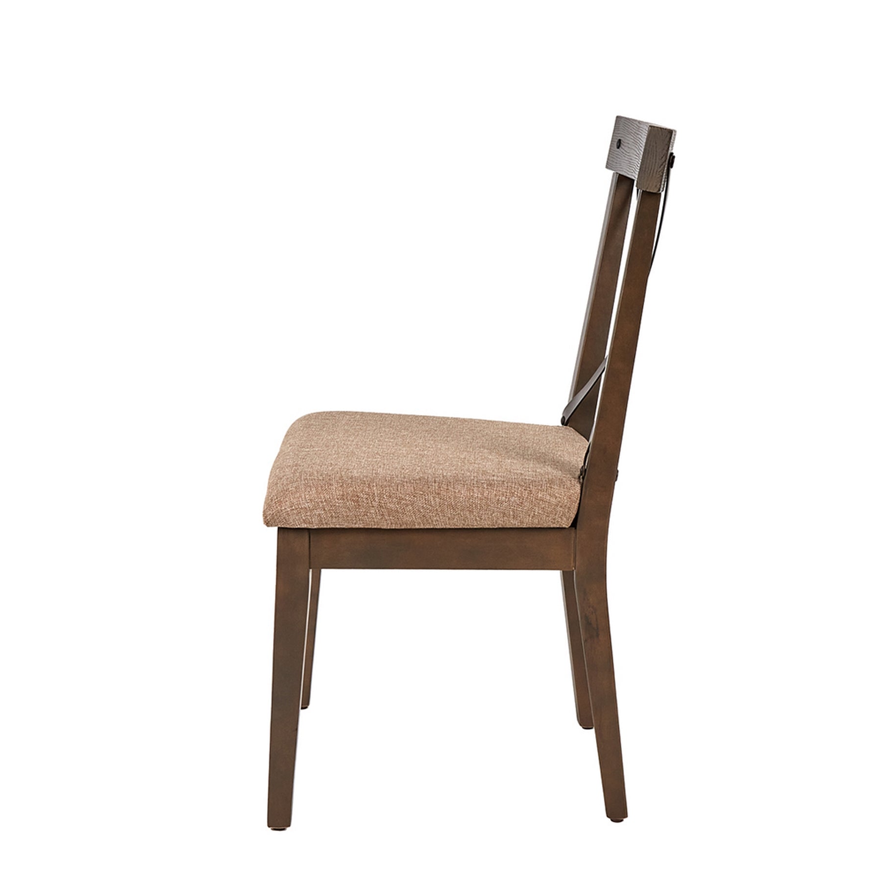 Silla Irina Nogal Rustico y Beige - Kessa