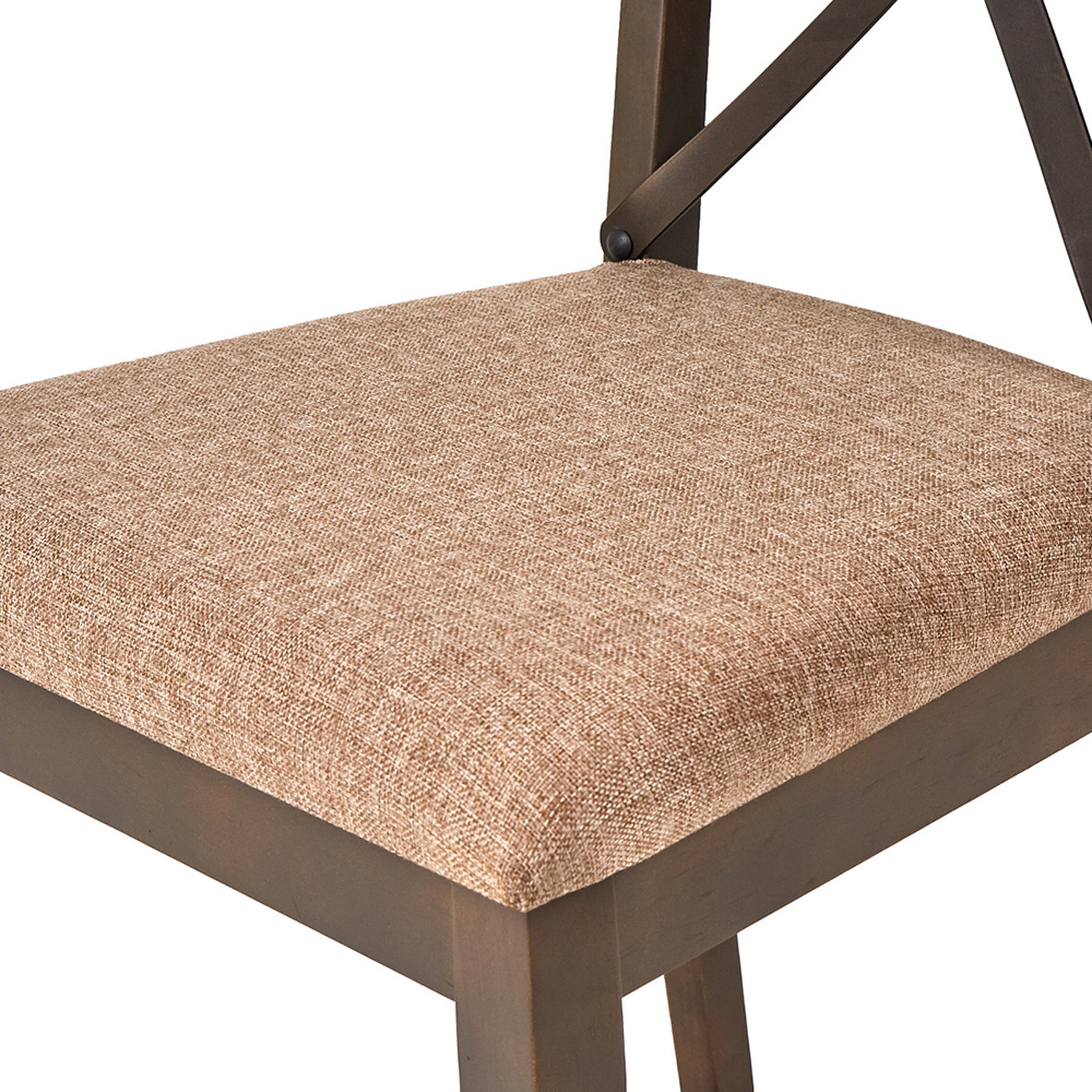 Silla Irina Nogal Rustico y Beige - Kessa