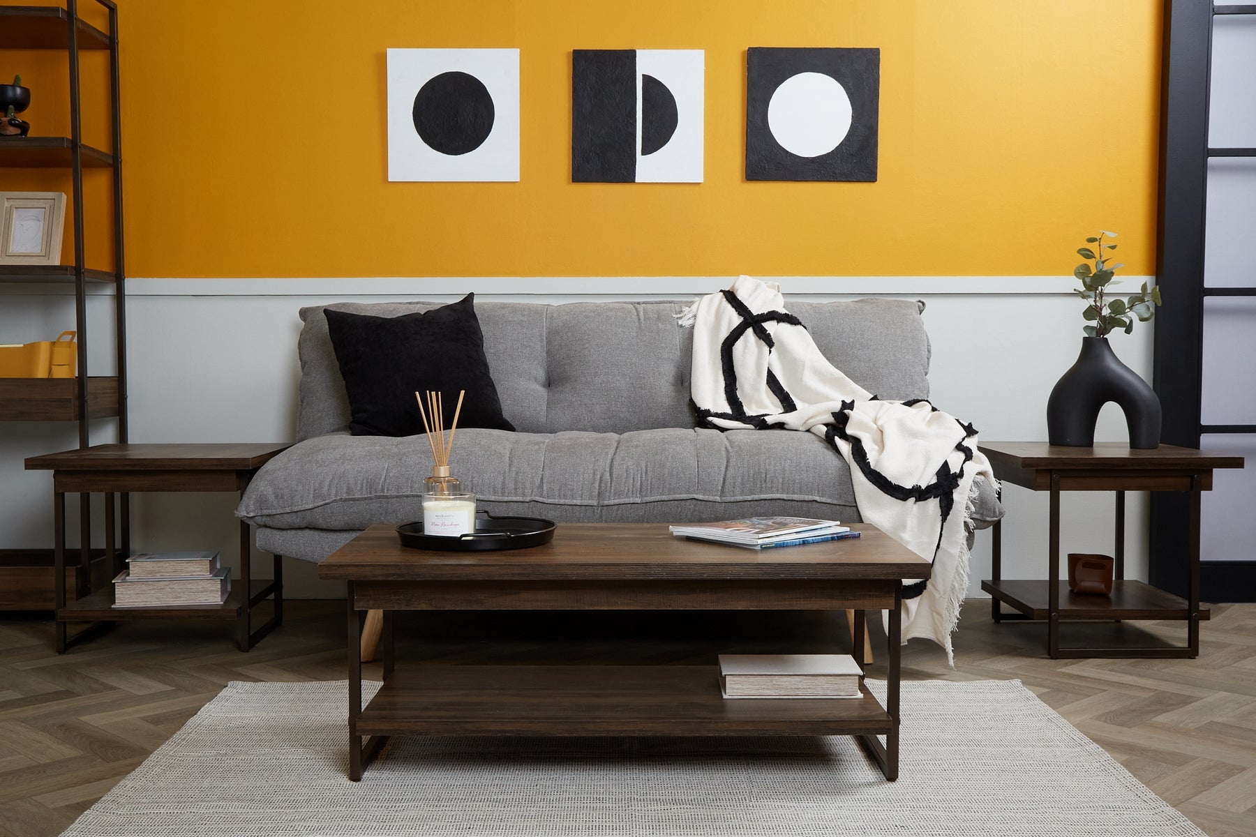 Mesa de Centro Irina Nogal Rustico - Kessa