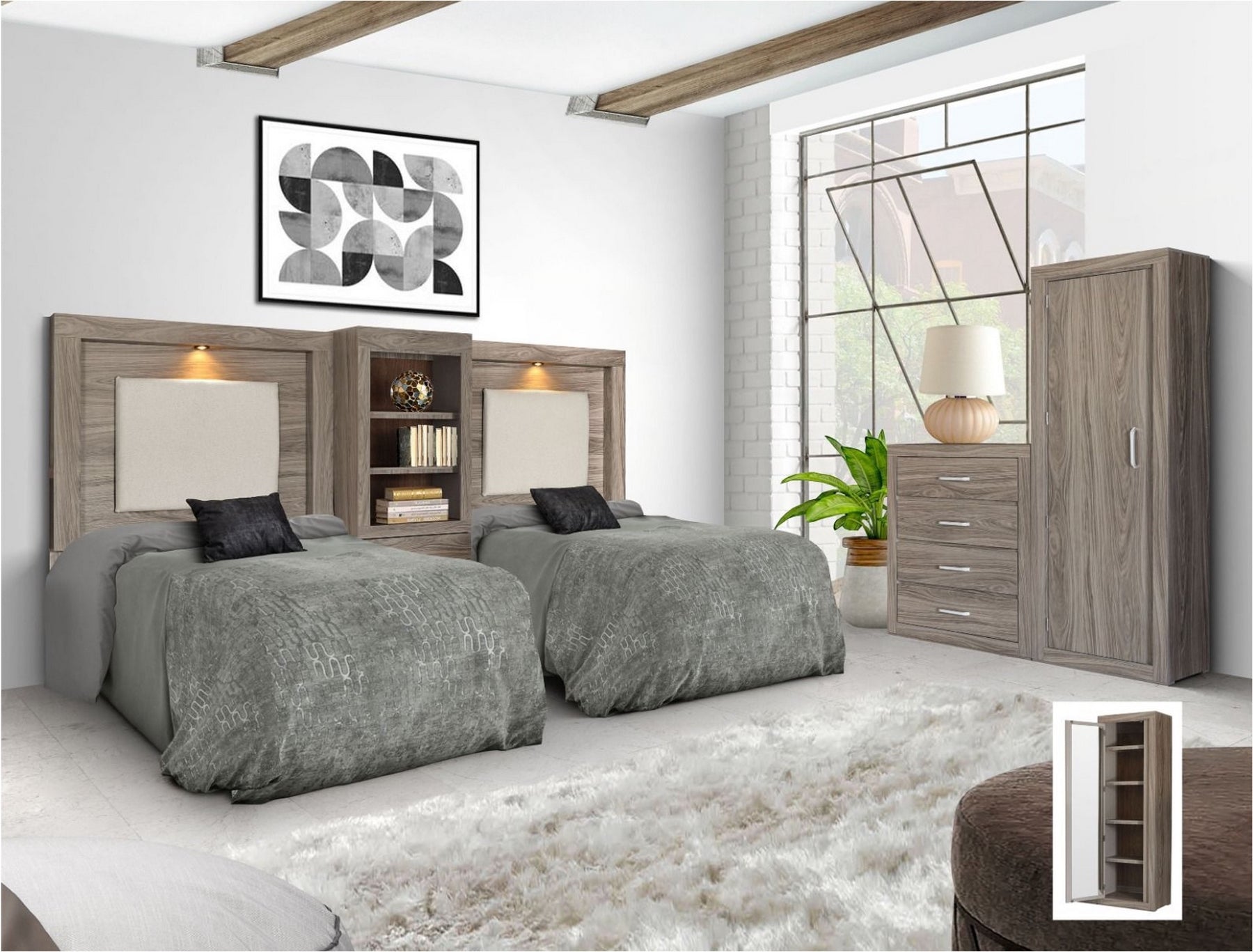 Tocador Verella Gris - Kessa