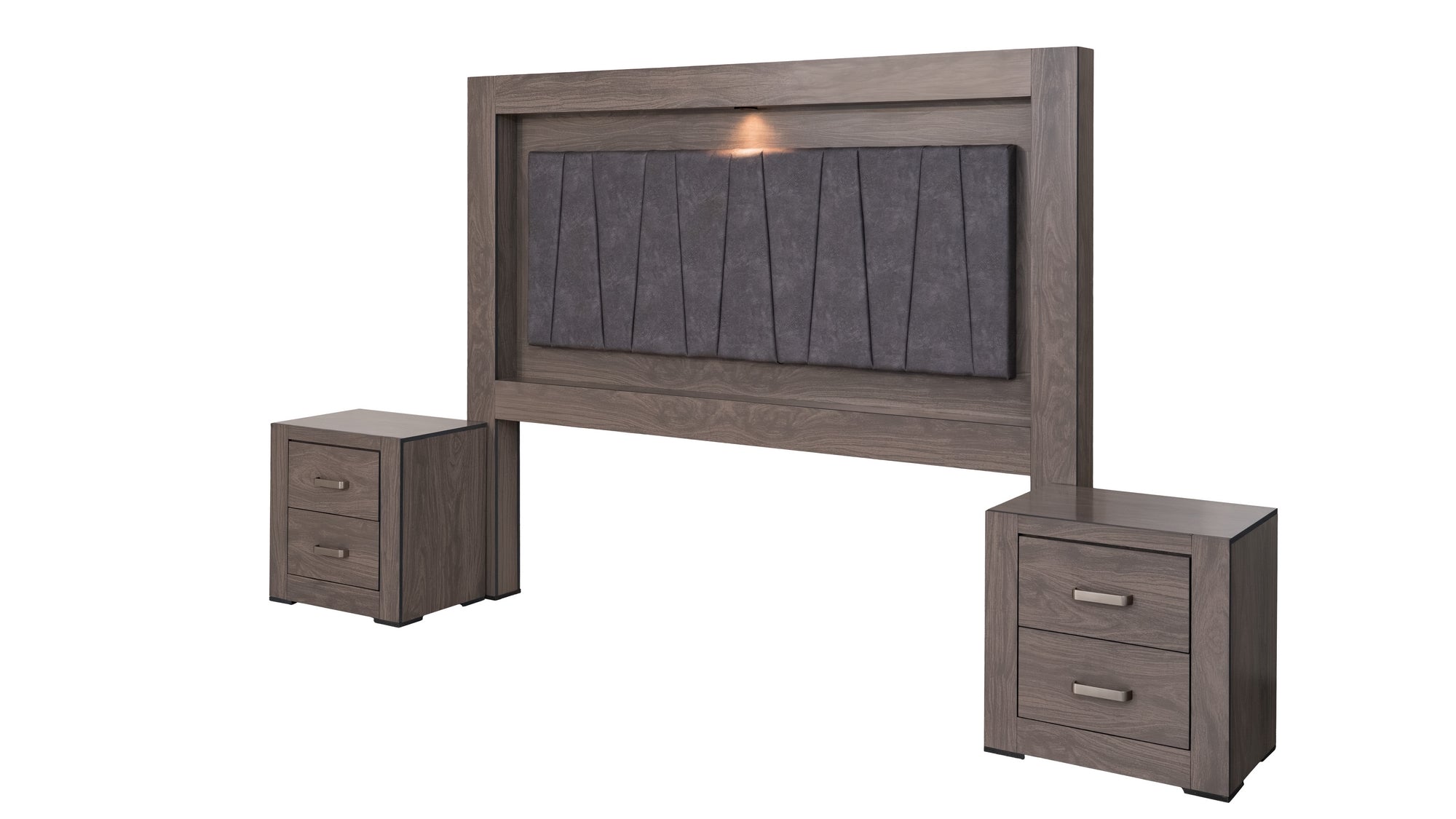 Recamara KS 4 Piezas Vizela Sin Espejo Gris - Kessa