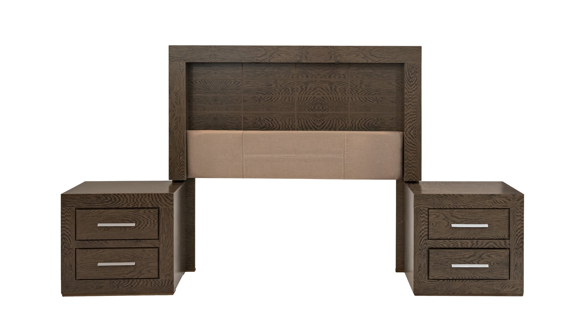 Recamara Matrimonial 4 Piezas Pamela Sin Espejo Capuchino - Kessa