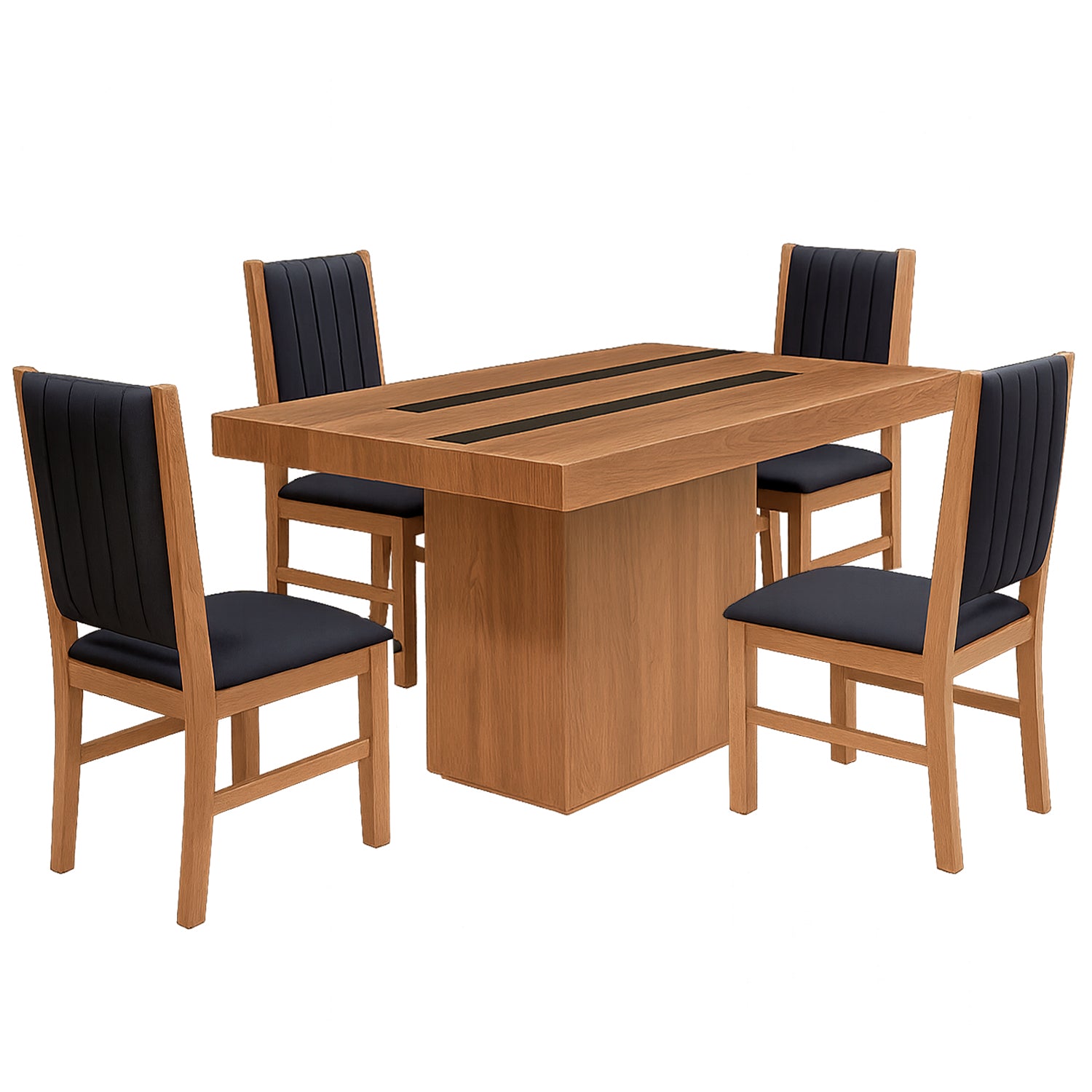 Comedor 4 Sillas Eleonora Parota - Kessa