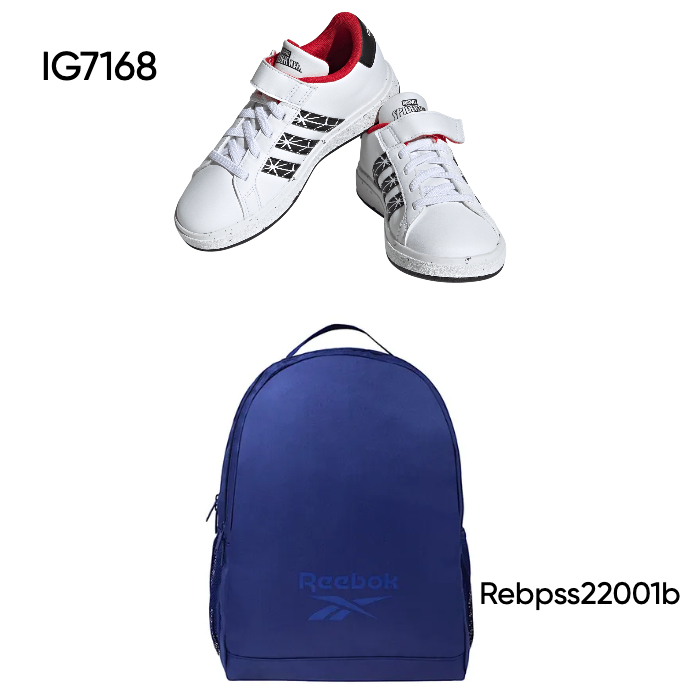 Kit Escolar: Tenis Adidas IG7168 + Mochila Reebok REBPSS22001B | Combo Ideal para Regreso a Clases
