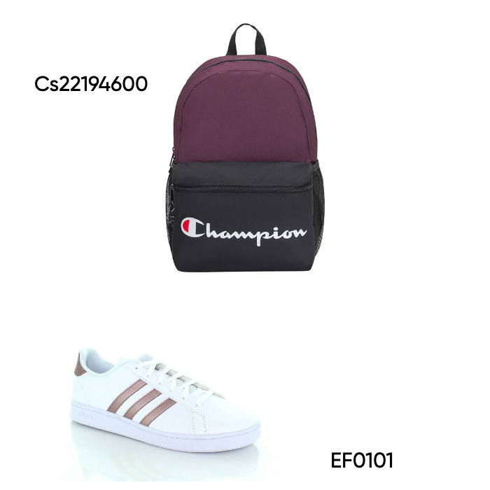 Kit Escolar Mochila Champion: Estilo y Tenis Para Mujer Adidas EF0101 Comodidad para Tu Día a Día