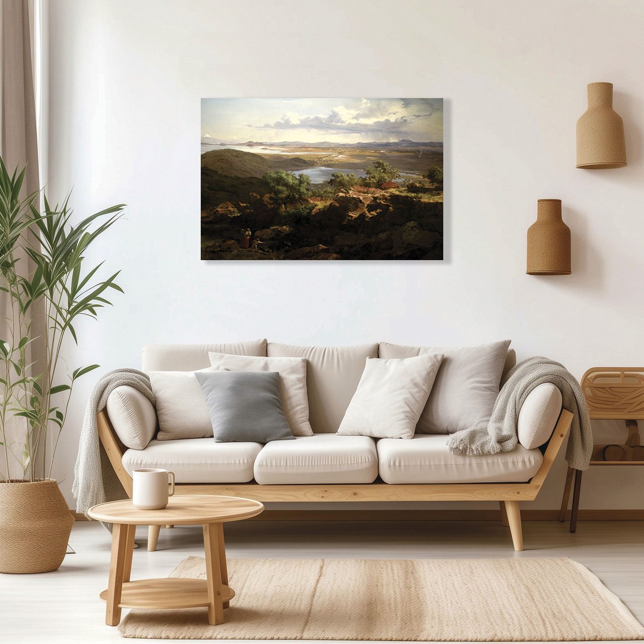 Cuadro Decorativo El Cerro de Santa Isabel José Ma Velasco 45 X 30