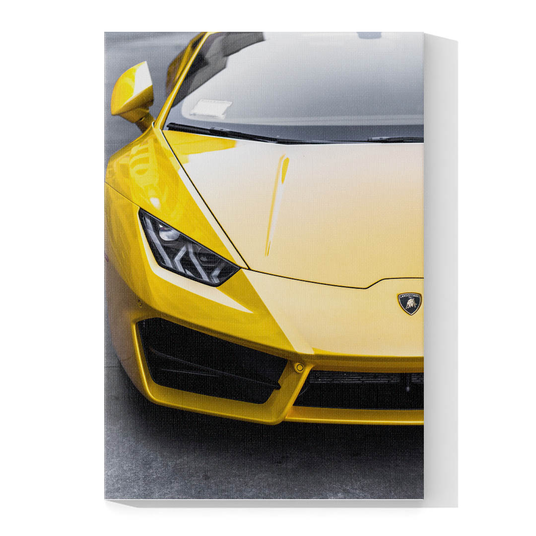 Cuadro Decorativo de Automóvil Deportivo Lamborghini Amarillo #13 45 X 30