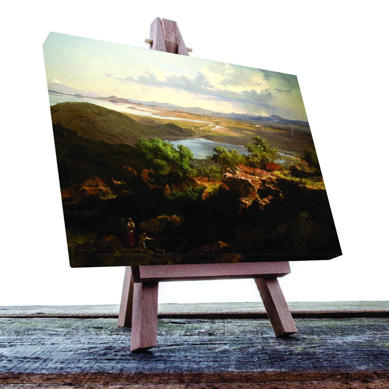 Cuadro Decorativo El Cerro de Santa Isabel José Ma Velasco 45 X 30