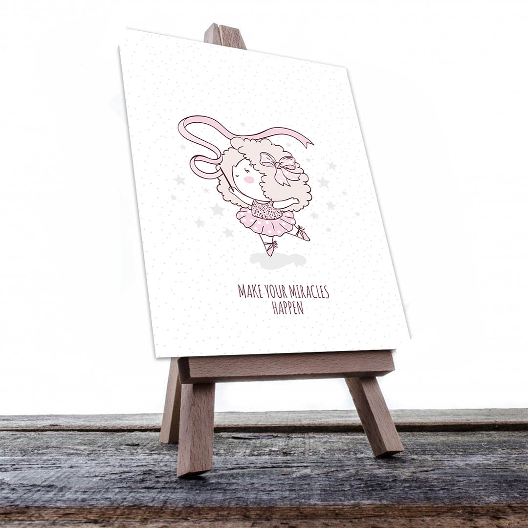 Cuadro Decorativo Infantil Niña Bailarina #23 45 X 30
