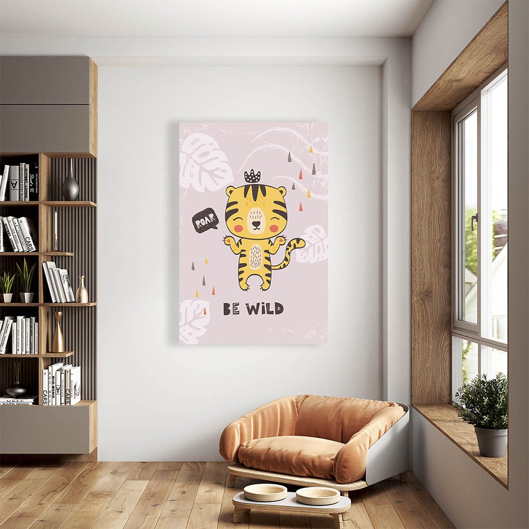 Cuadro Decorativo Infantil de Tigre #32 45 X 30