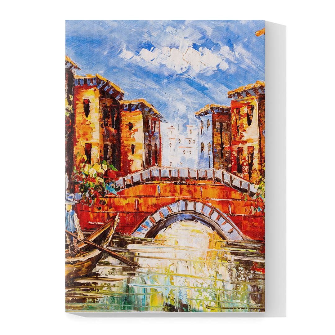 Cuadro Decorativo Venecia Estilo Oleo #12V 45 X 30