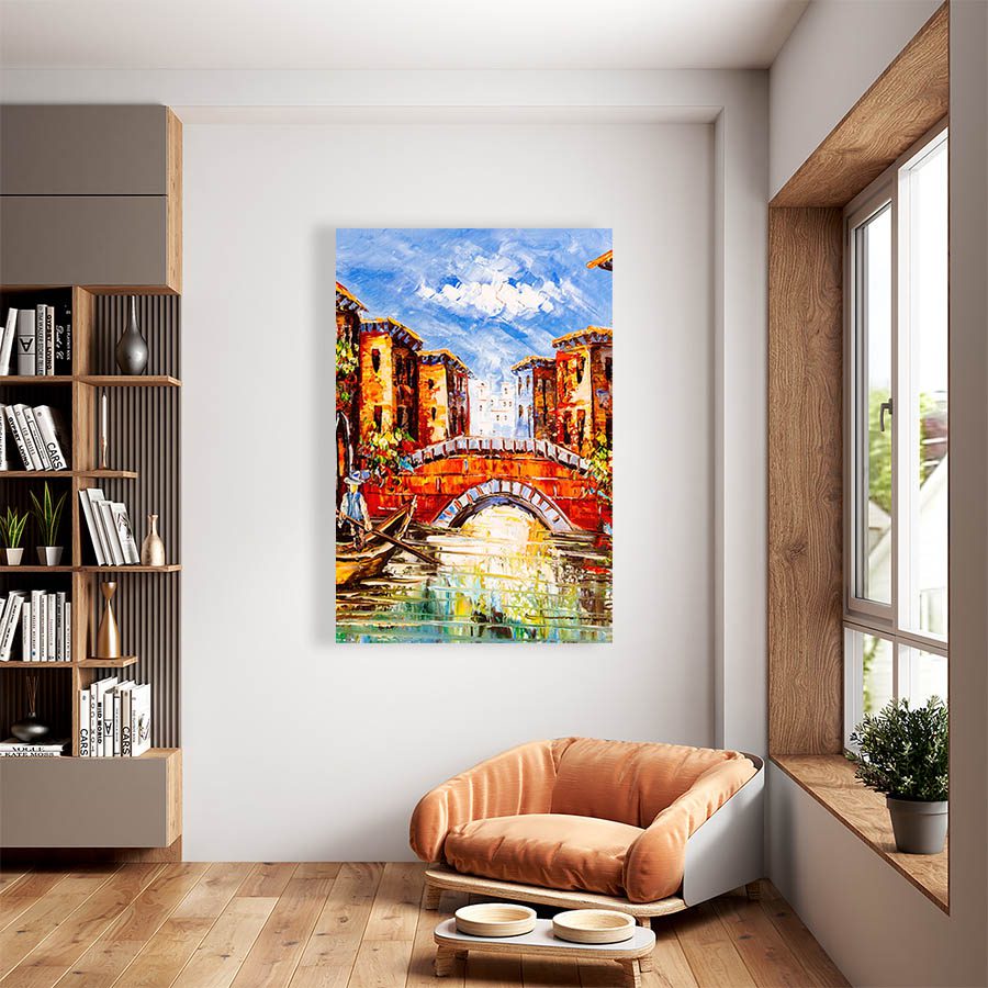 Cuadro Decorativo Venecia Estilo Oleo #12V 45 X 30