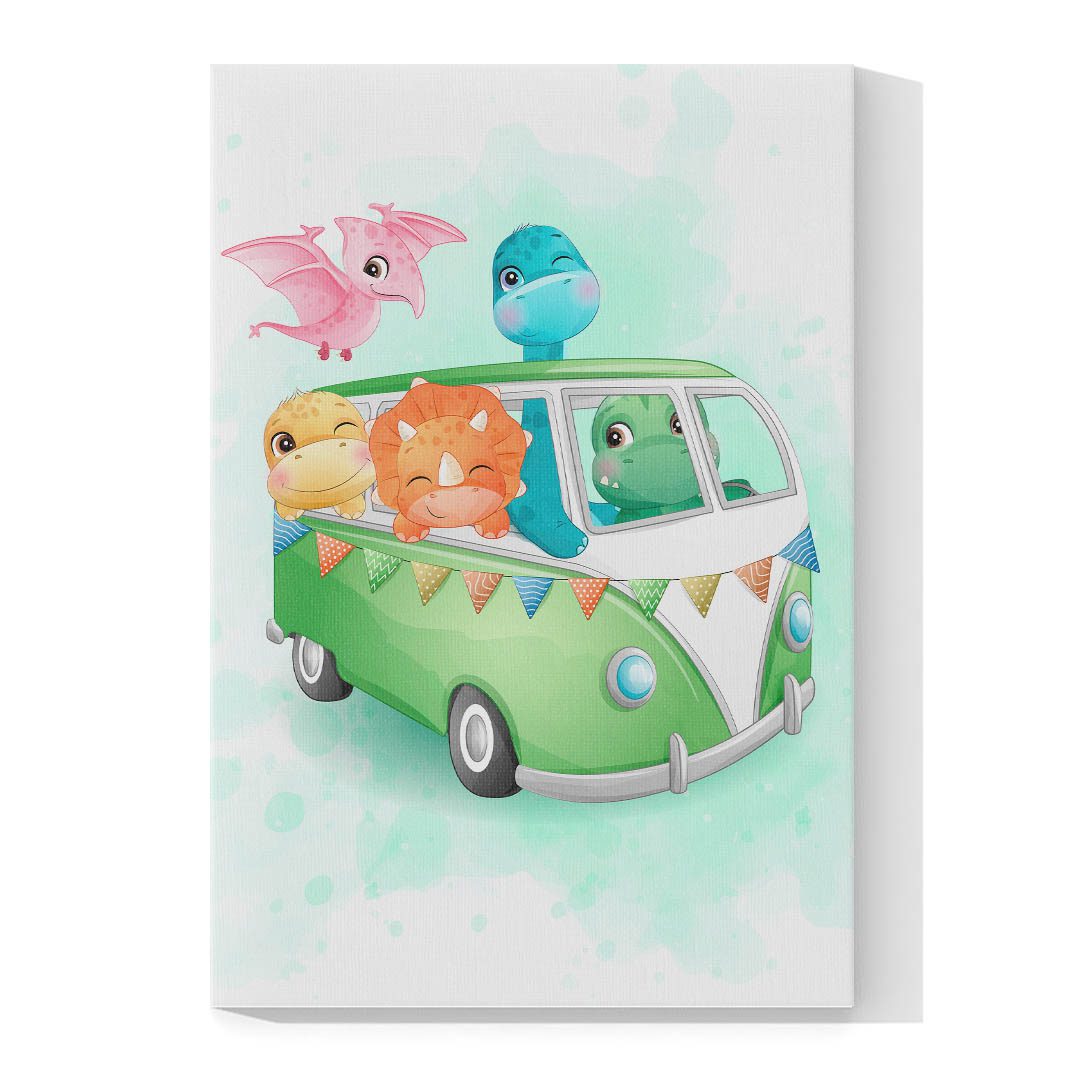 Cuadro Decorativo Infantil de Dinosaurios #12 45 X 30