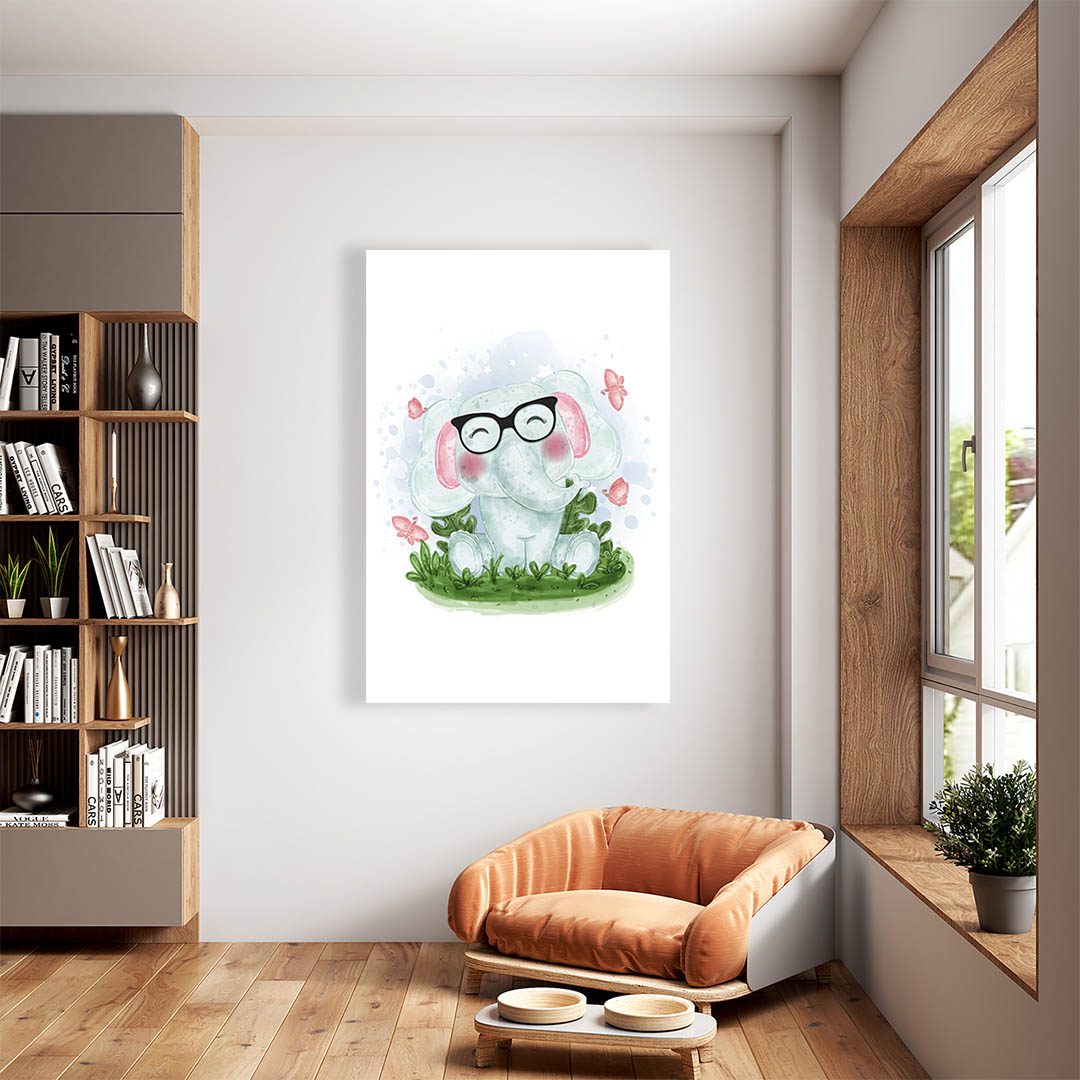 Cuadro Decorativo Infantil Elefante #41 45 X 30