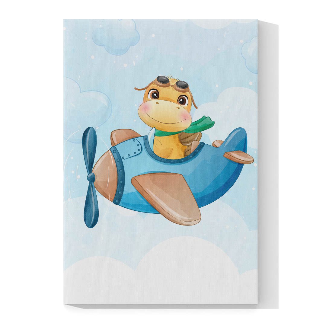 Cuadro Decorativo Infantil de Dinosaurios #07 45 X 30