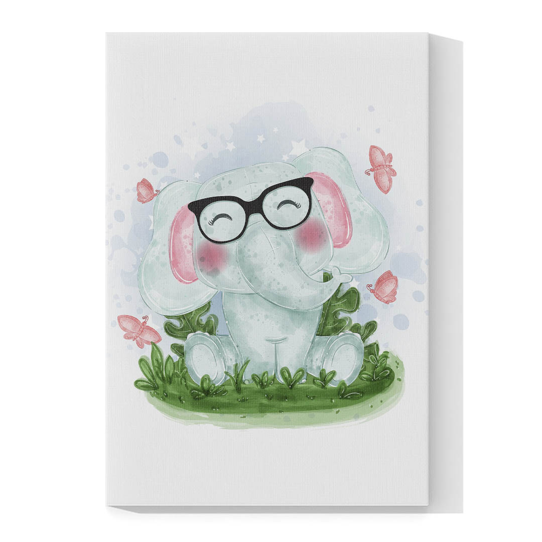 Cuadro Decorativo Infantil Elefante #41 45 X 30