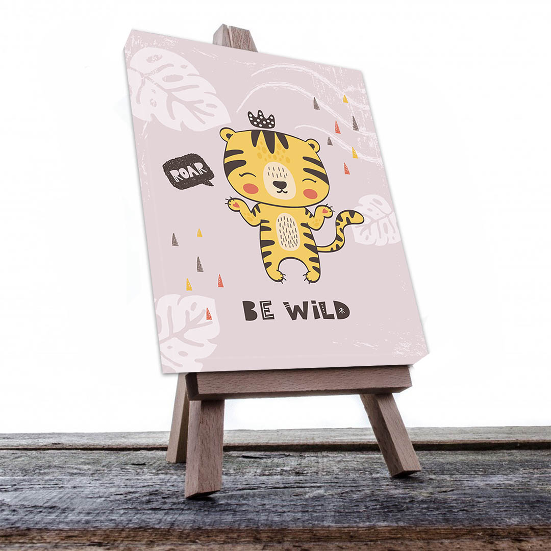 Cuadro Decorativo Infantil de Tigre #32 45 X 30
