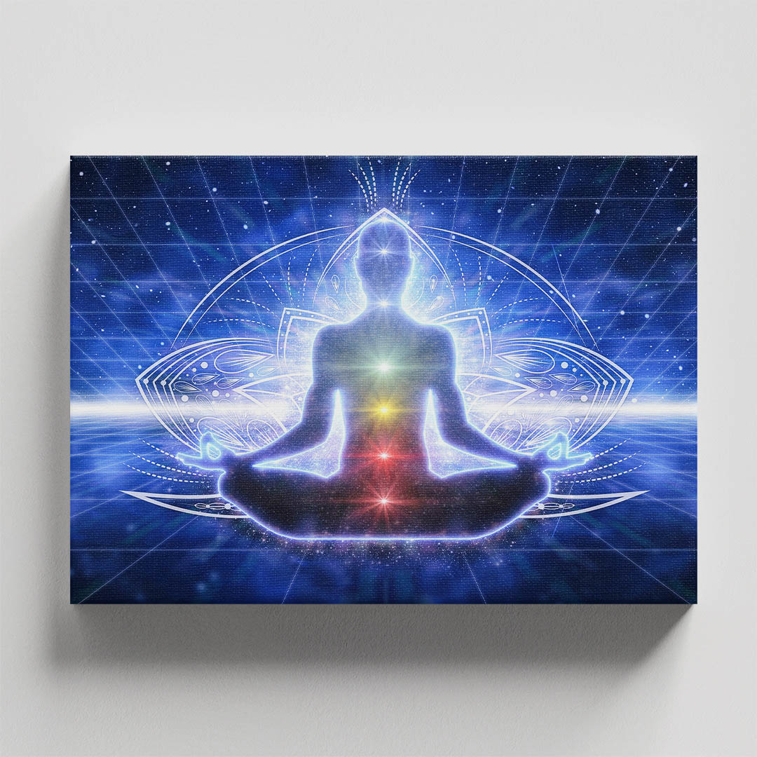 Cuadro Decorativo Holístico los 7 Chakras meditación #34 60 X 40