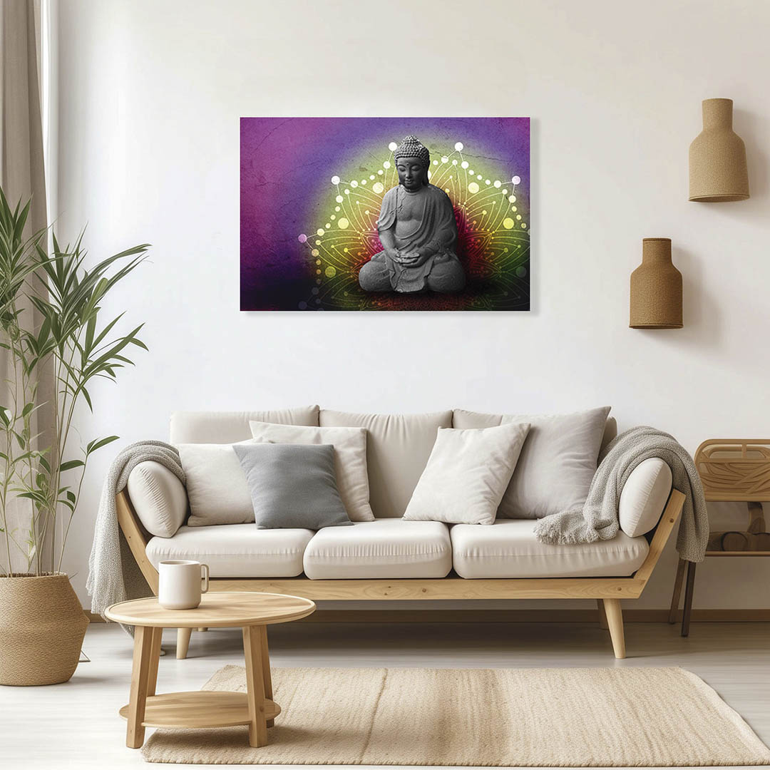 Cuadro Decorativo Holístico Buda #12 60 X 40