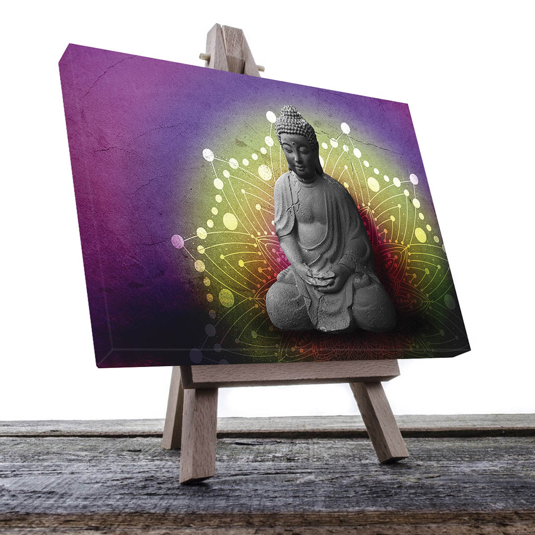 Cuadro Decorativo Holístico Buda #12 60 X 40