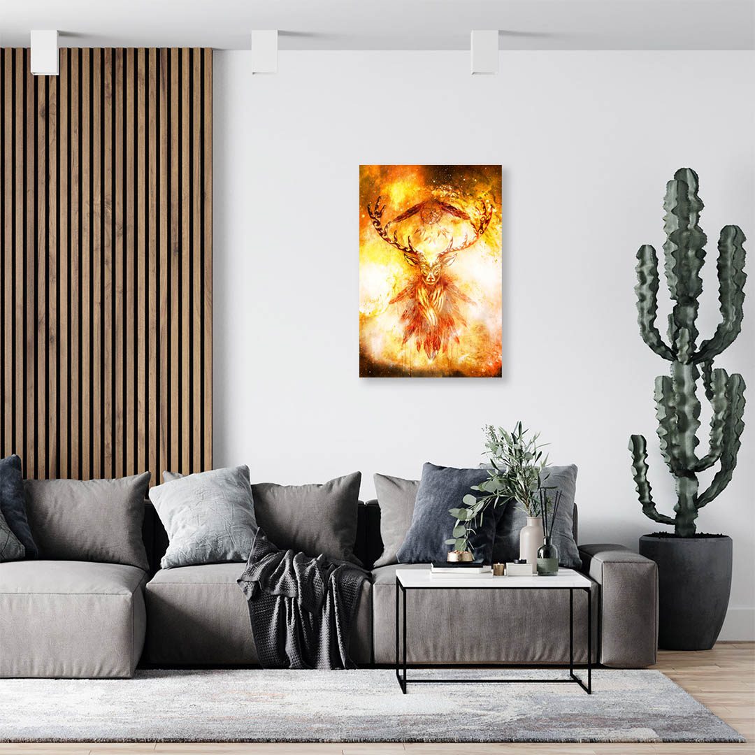 Cuadro Decorativo Holístico Ciervo Mistico #4V 60 X 40