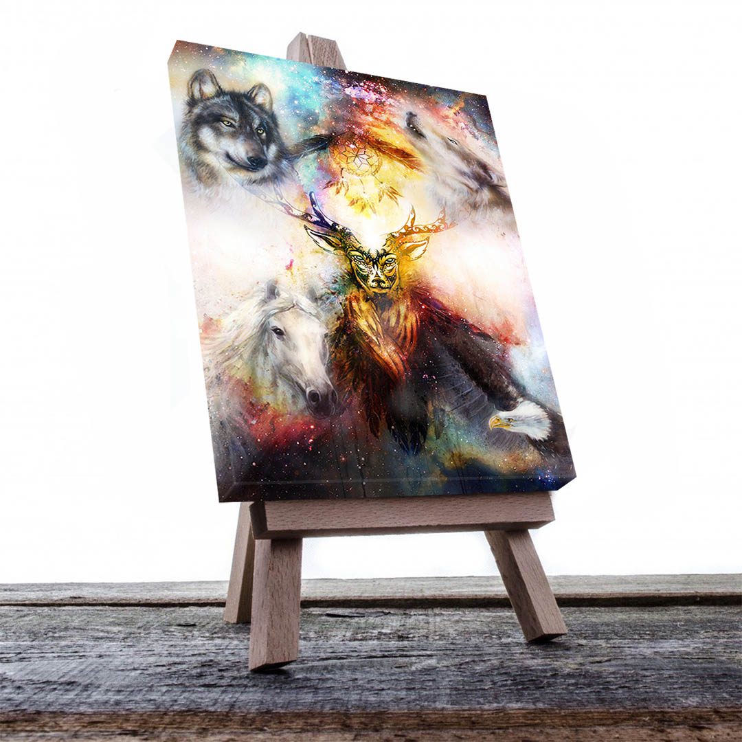Cuadro Decorativo Holístico Animales Misticos #6V 60 X 40