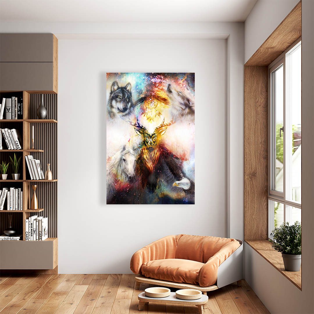 Cuadro Decorativo Holístico Animales Misticos #6V 60 X 40