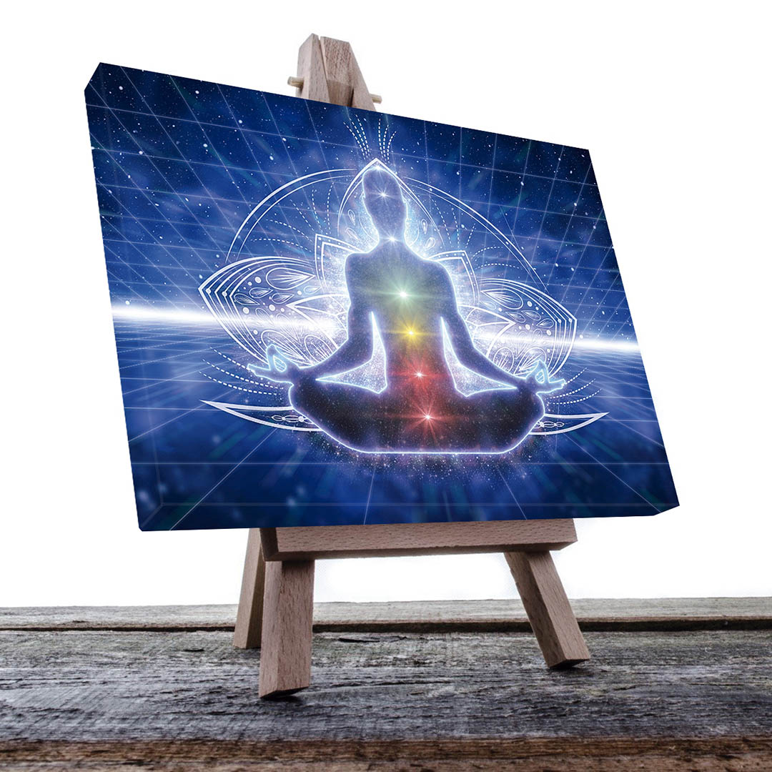 Cuadro Decorativo Holístico los 7 Chakras meditación #34 60 X 40