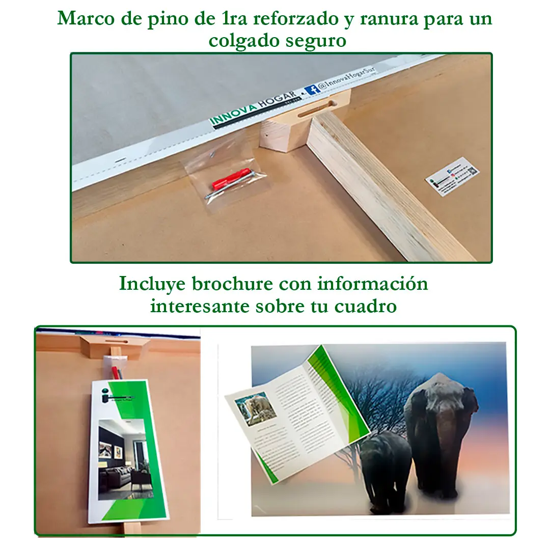 Cuadro Decorativo de Perro bajo la luna en Dorado y Negro 60 X 40