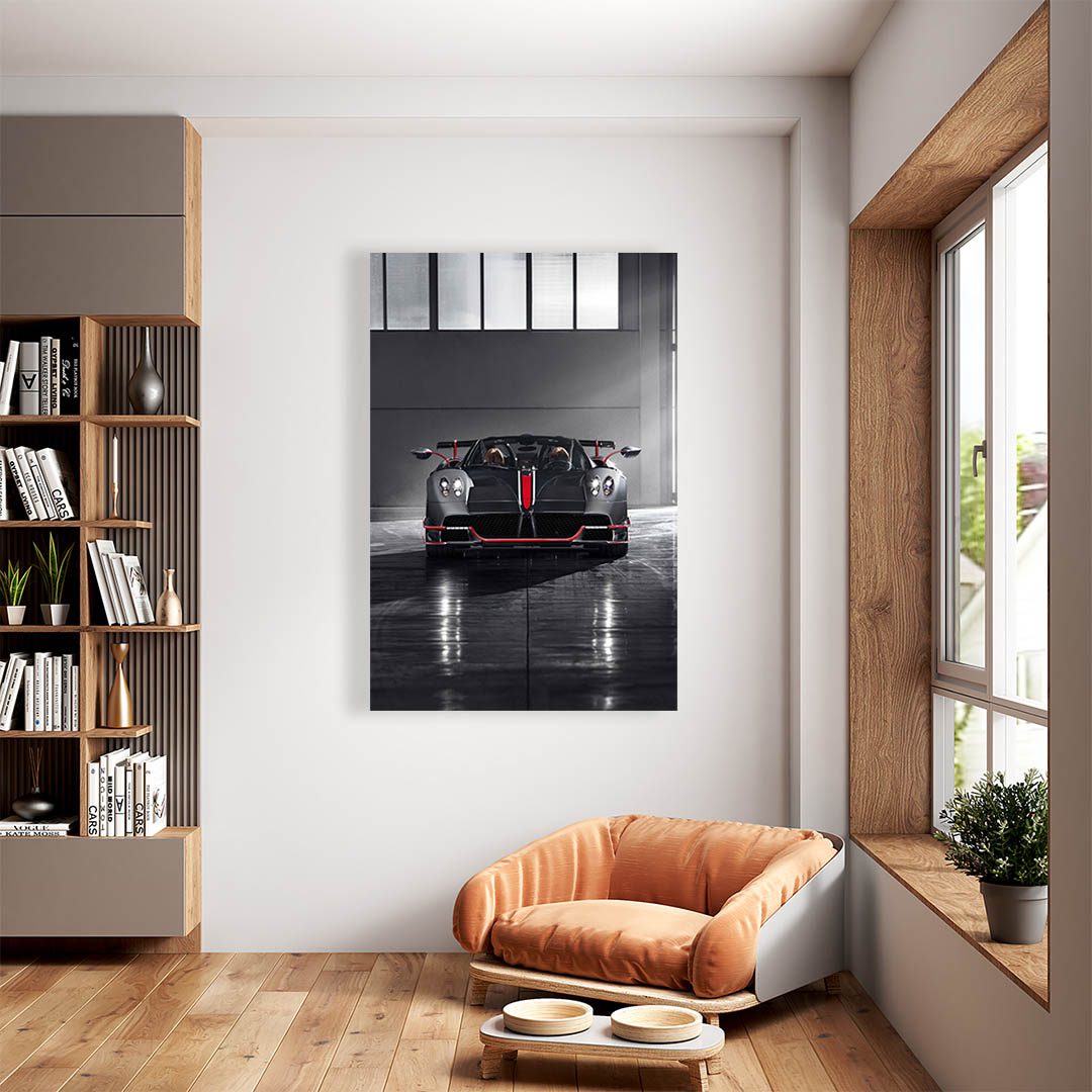 Cuadro Decorativo de Automóvil Deportivo Gris #4 90 X 60