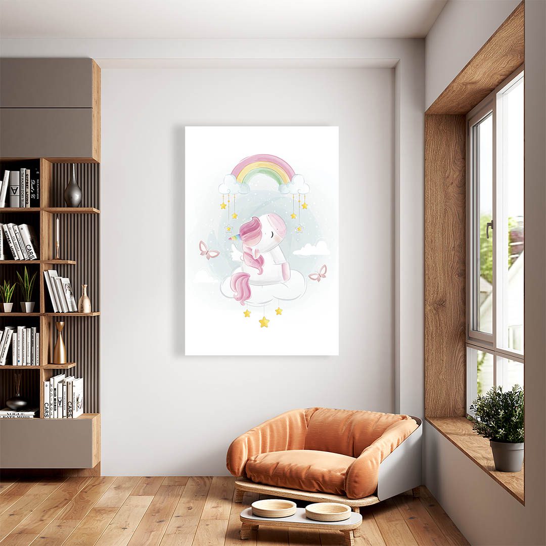 Cuadro Decorativo Infantil Unicornio #54 60 X 40