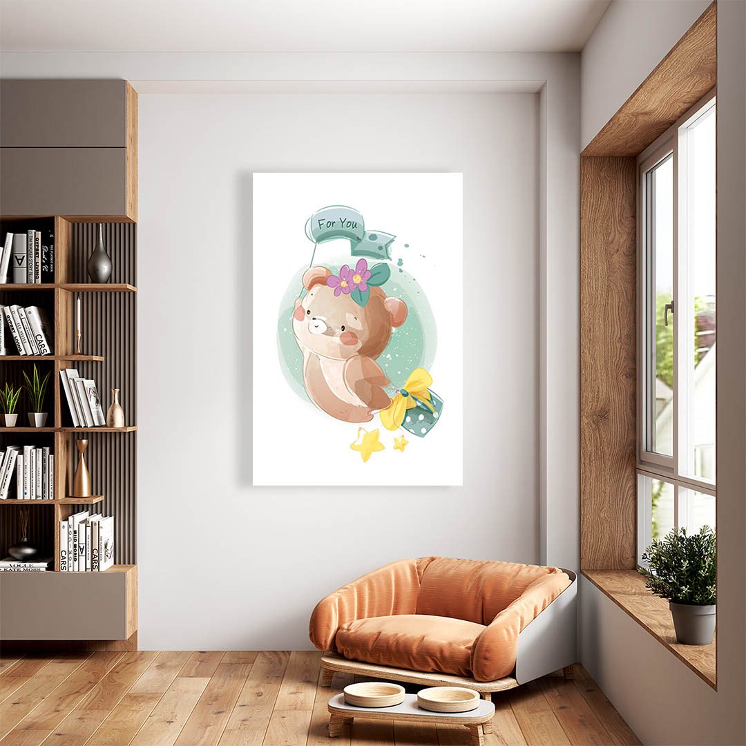 Cuadro Decorativo Infantil Oso #49 60 X 40