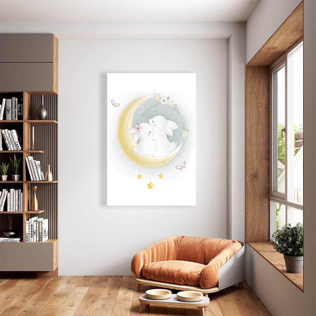 Cuadro Decorativo Infantil Conejos #53 60 X 40