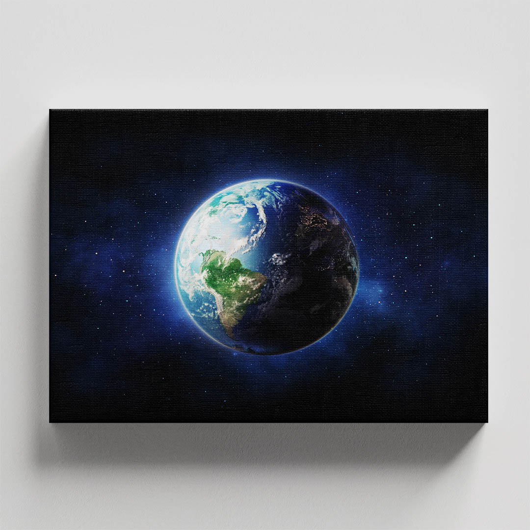 Cuadro Decorativo de la Tierra vista desde el Espacio #56 60 X 40