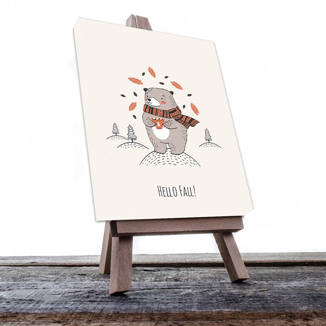 Cuadro Decorativo Infantil de Oso #31 60 X 40