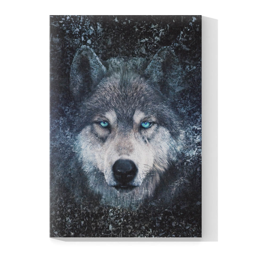 Cuadro Decorativo Lobo Gris #04 60 X 40