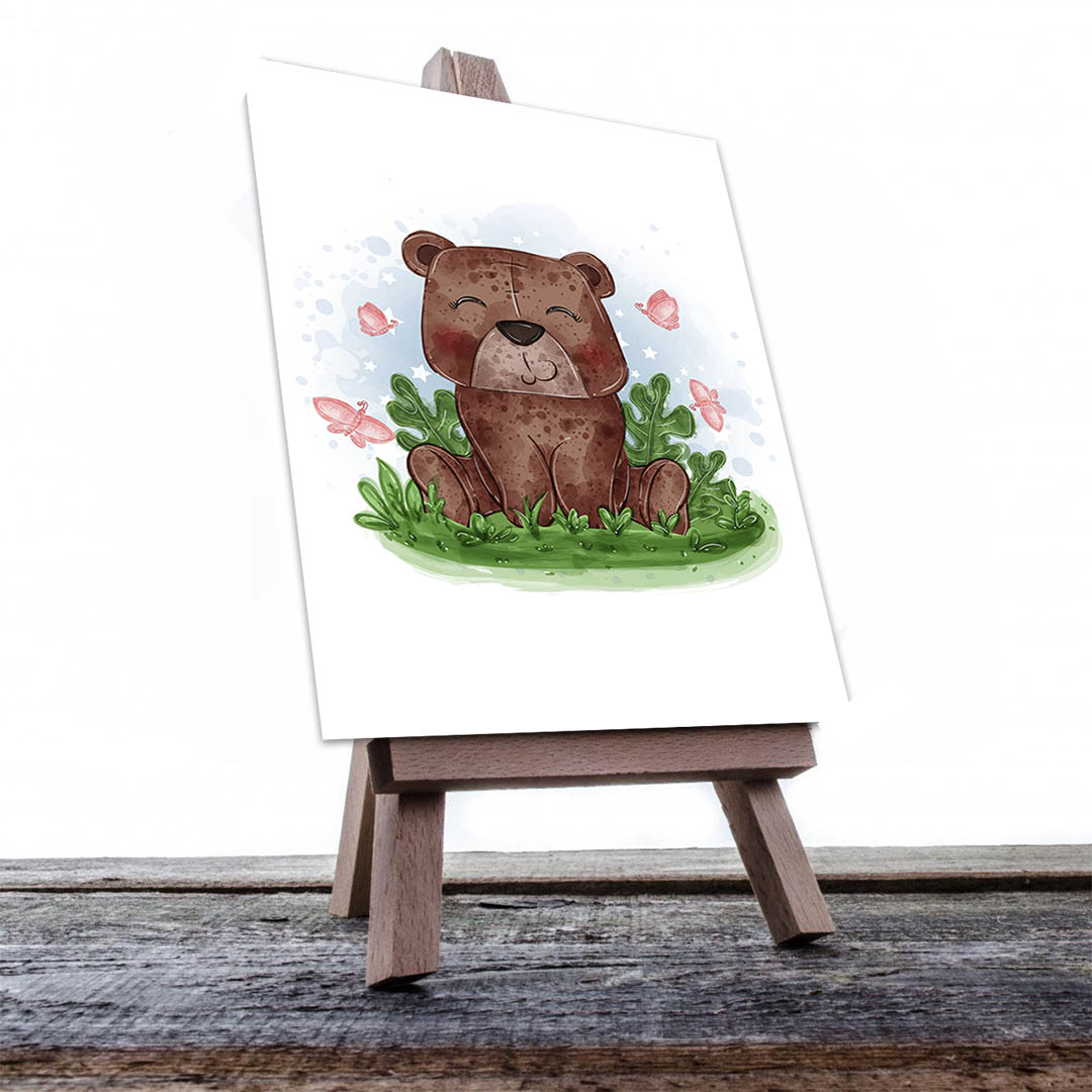 Cuadro Decorativo Infantil Oso #43 60 X 40