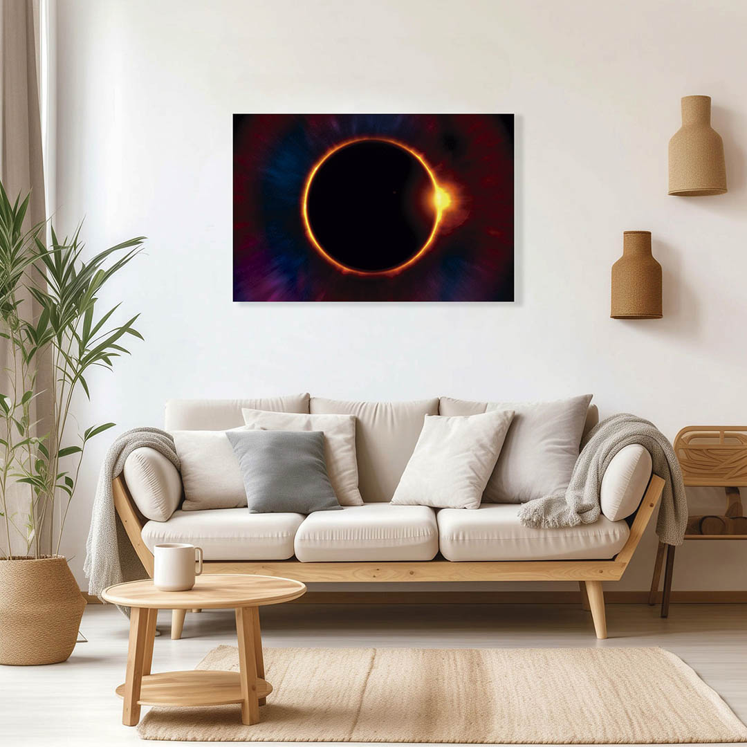 Cuadro Decorativo Eclipse Solar #17 60 X 40