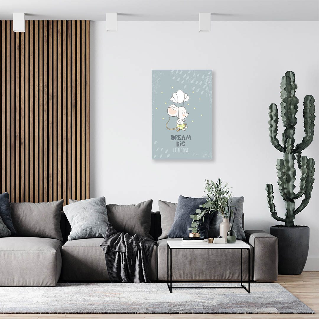 Cuadro Decorativo Infantil Ratón #36 60 X 40