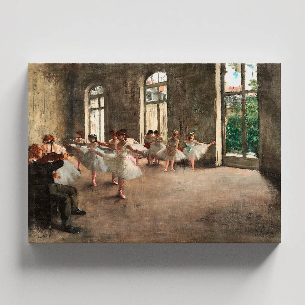 Cuadro Decorativo Ensayo De Un Ballet En El Escenario Edgar Dagas 90 X 60