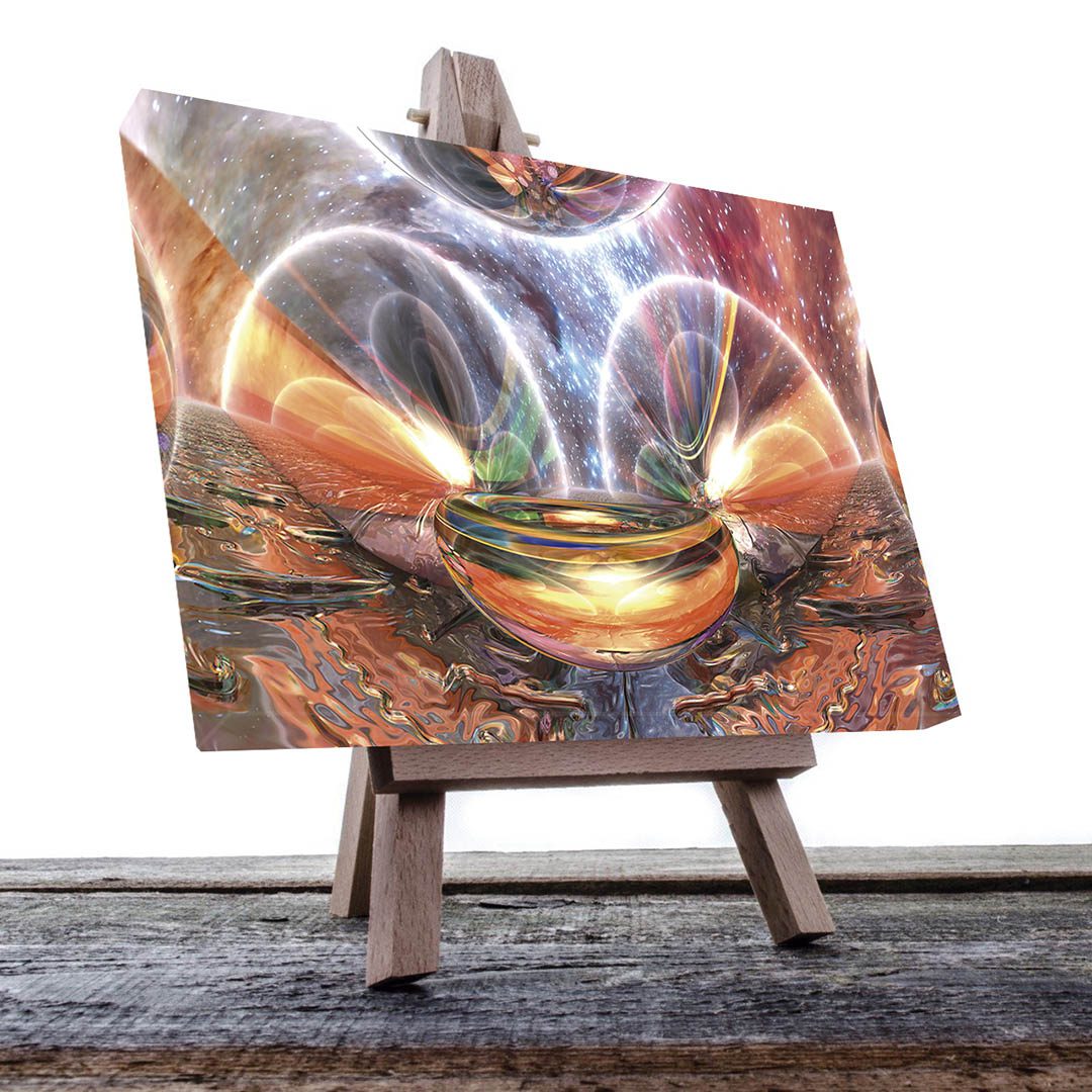 Cuadro Decorativo Abstracto inspirado en el Sol y el Universo #7 60 X 40