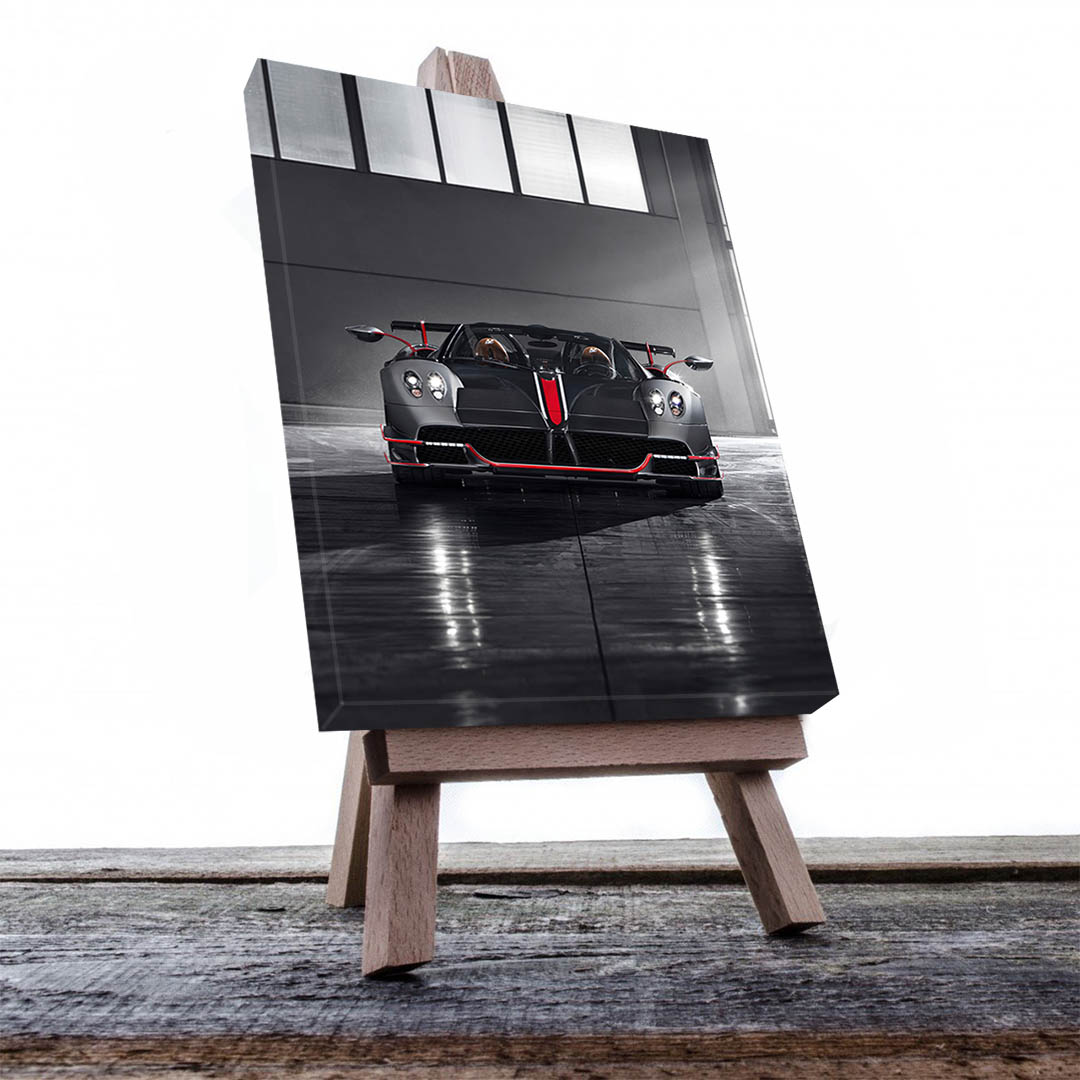 Cuadro Decorativo de Automóvil Deportivo Gris #4 90 X 60