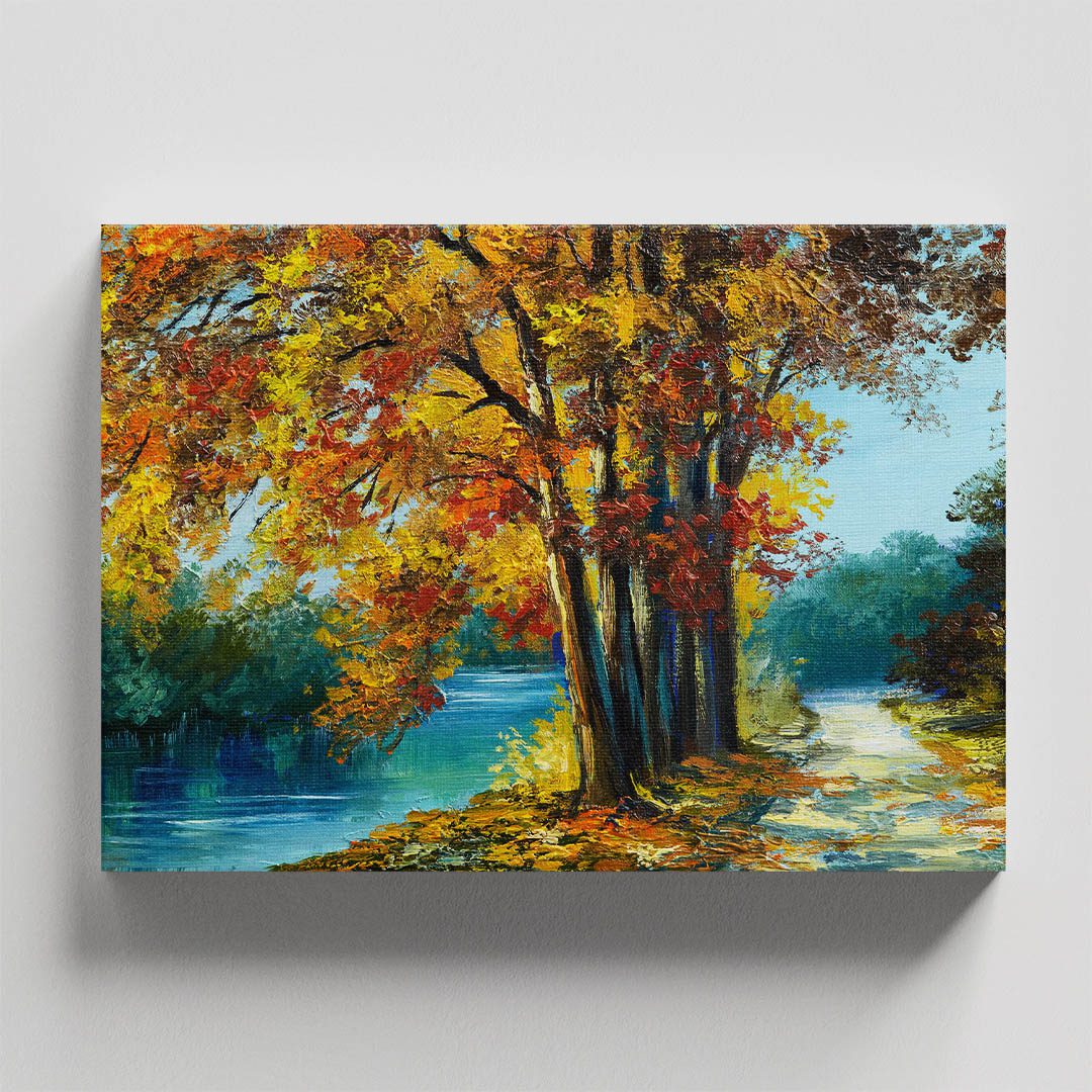 Cuadro Decorativo Árbol de Cerezo Estilo Oleo #16 60 X 40