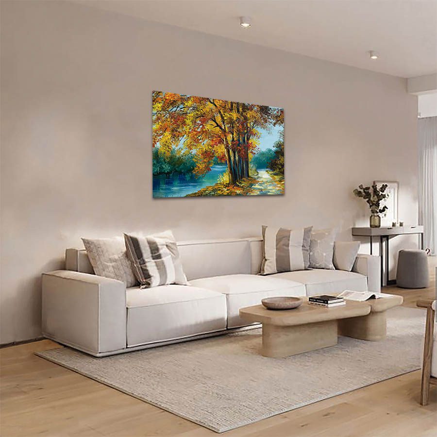 Cuadro Decorativo Árbol de Cerezo Estilo Oleo #16 60 X 40