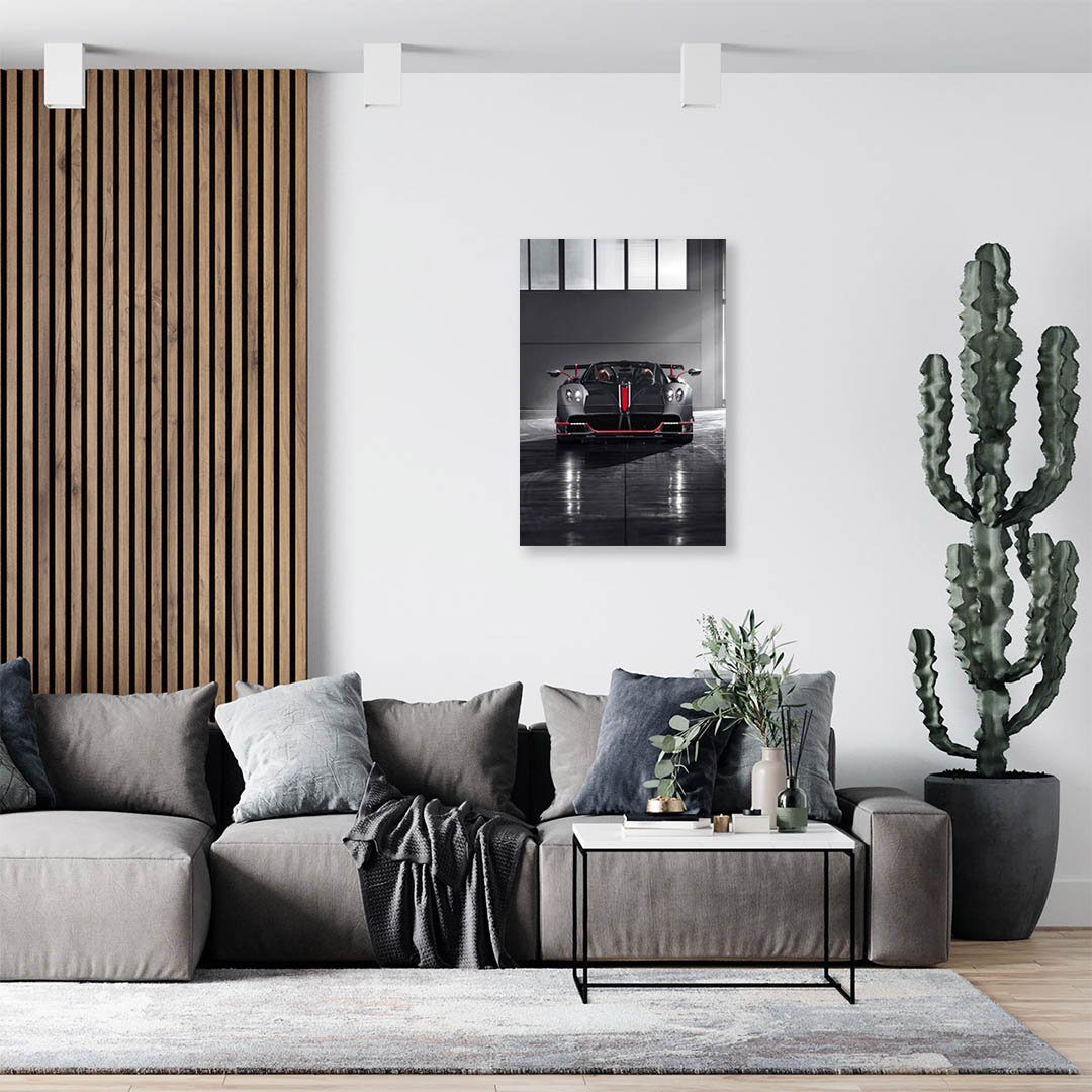 Cuadro Decorativo de Automóvil Deportivo Gris #4 90 X 60