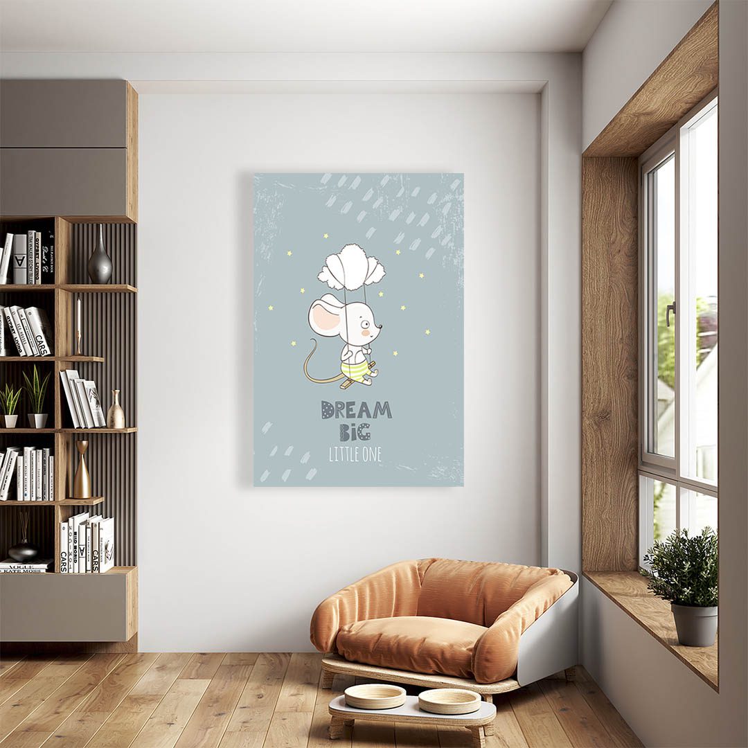 Cuadro Decorativo Infantil Ratón #36 60 X 40