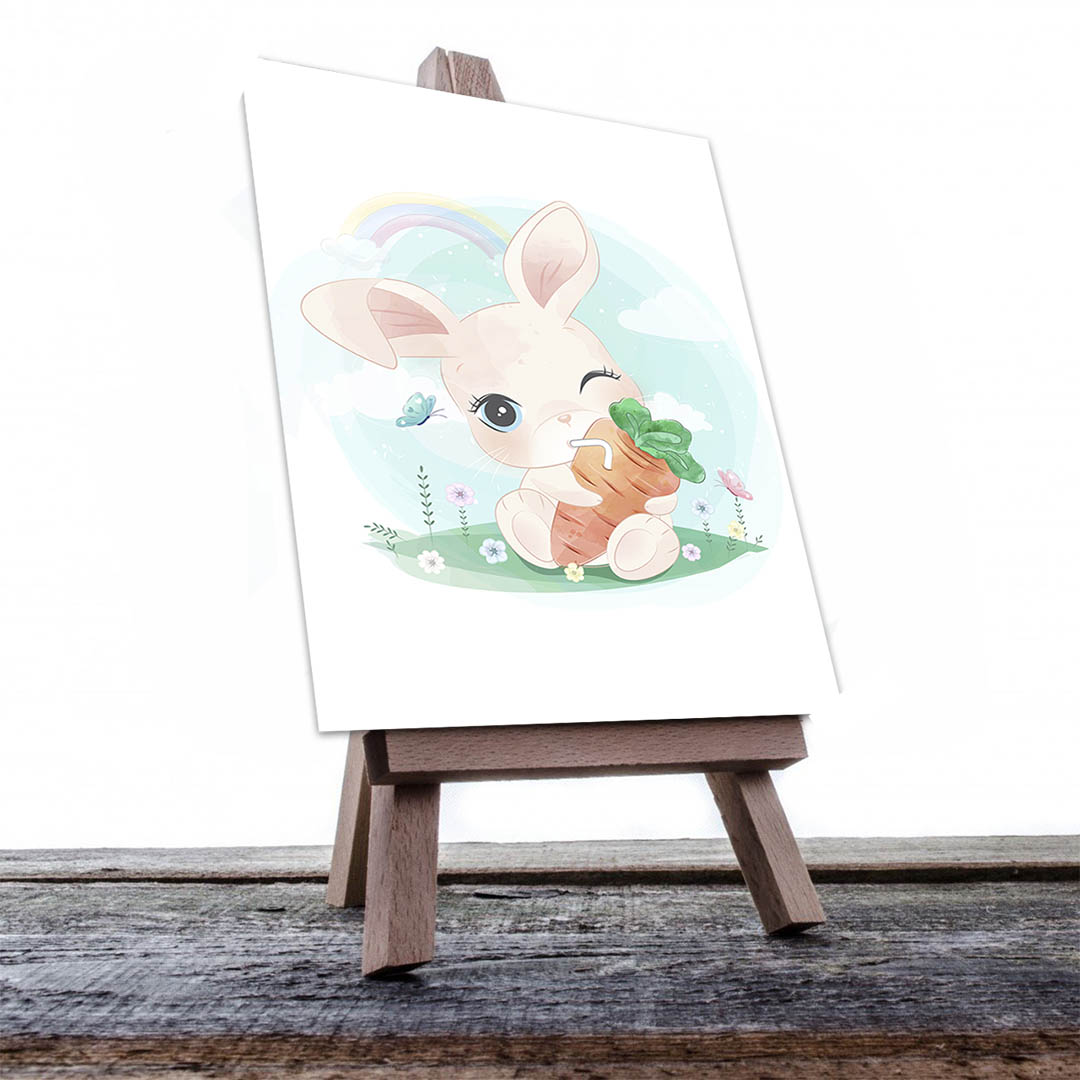 Cuadro Decorativo Infantil Conejo #52 60 X 40