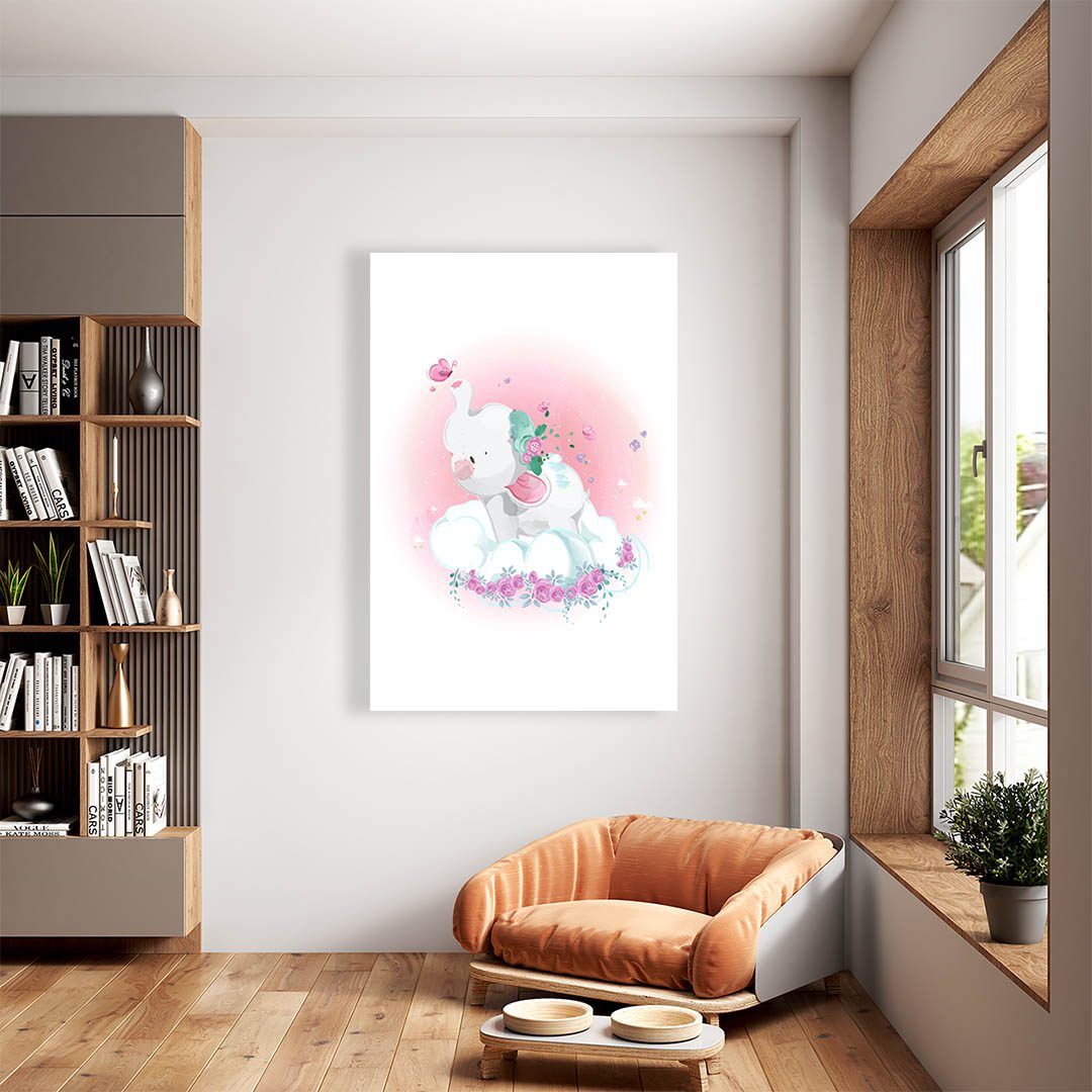 Cuadro Decorativo Infantil Elefante #58 60 X 40